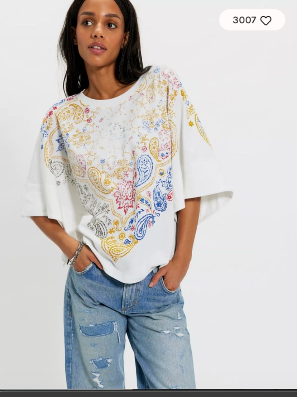 Free People Heirloom Printed Tee